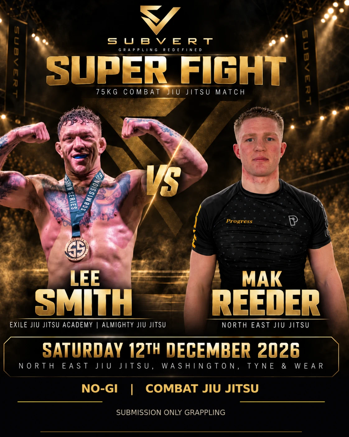 Lee Smith vs Mak Reeder official superfight poster