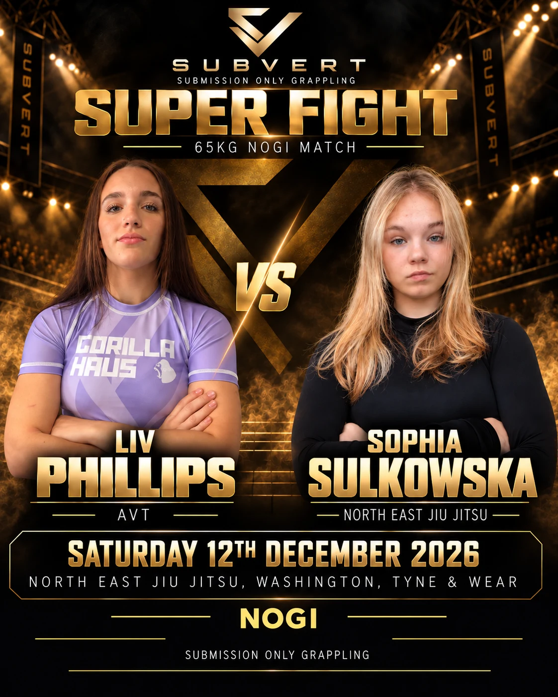 Liv Phillips vs Sophia Sulkowska official superfight poster